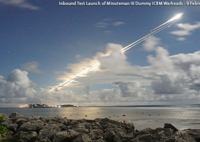 Incoming Missile Test - 9 February 2017 - Photo Credit: Jacqueline Phelon