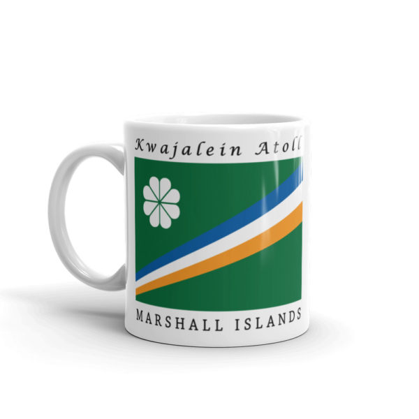 Kwajalein Atoll Flag Coffee Mug 11oz - Product Photo - Right