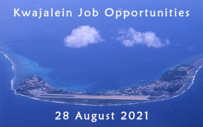 Kwajalein Job Opportunities – 28 August 2021